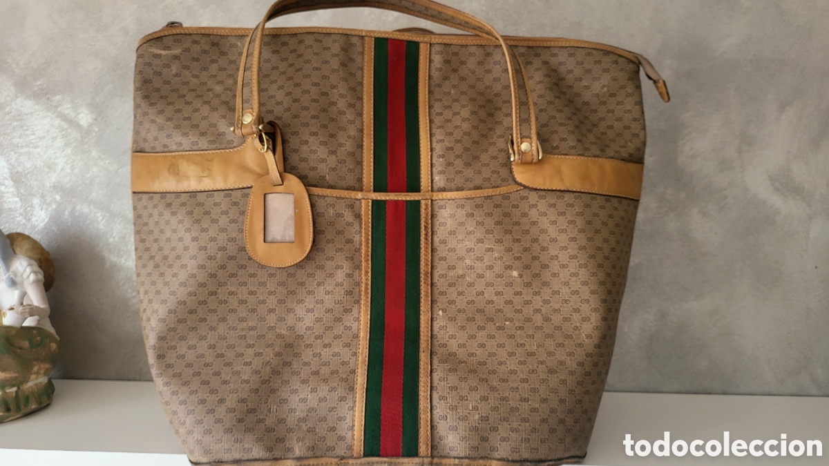 Vintage: GUCCI BOLSA DE VIAJE MICRO MONOGRAM VINTAGE - Foto 12