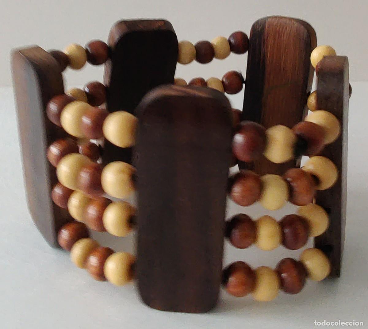Vintage: Pulsera de Madera. Vintage - Foto 6