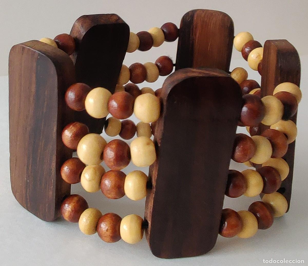 Vintage: Pulsera de Madera. Vintage - Foto 7