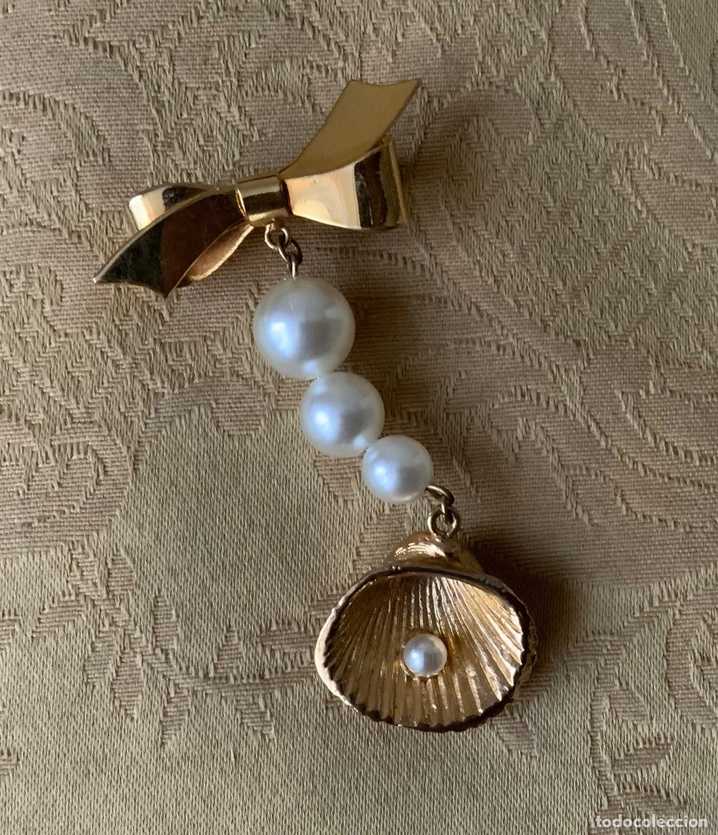 Vintage: BROCHE VINTAGE CONCHA CON PERLA - Foto 7