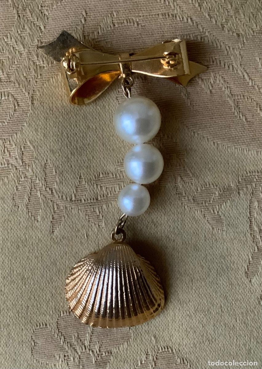 Vintage: BROCHE VINTAGE CONCHA CON PERLA - Foto 9
