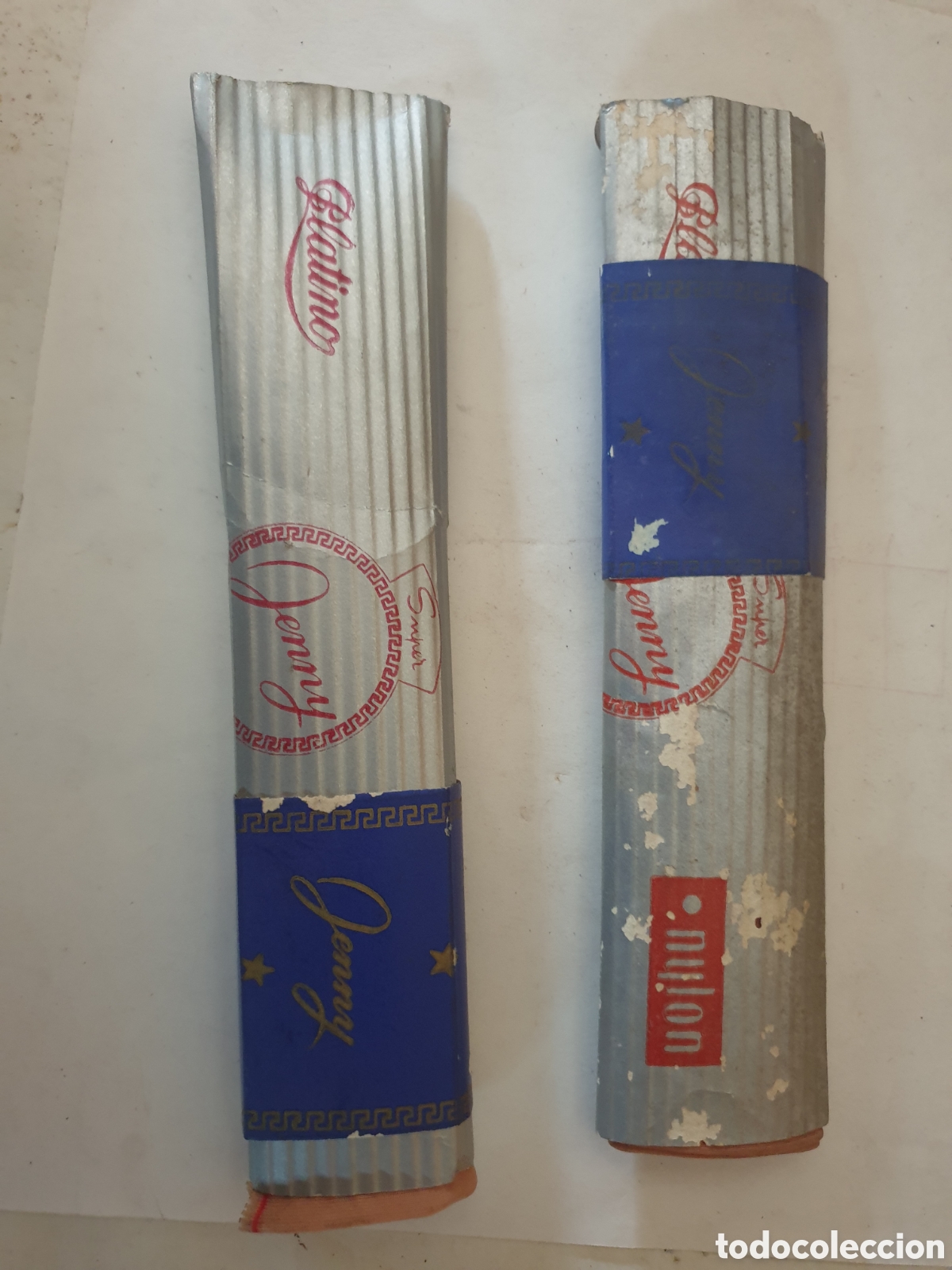 Vintage: PAR MEDIAS PLATINO DELLYS - Foto 1