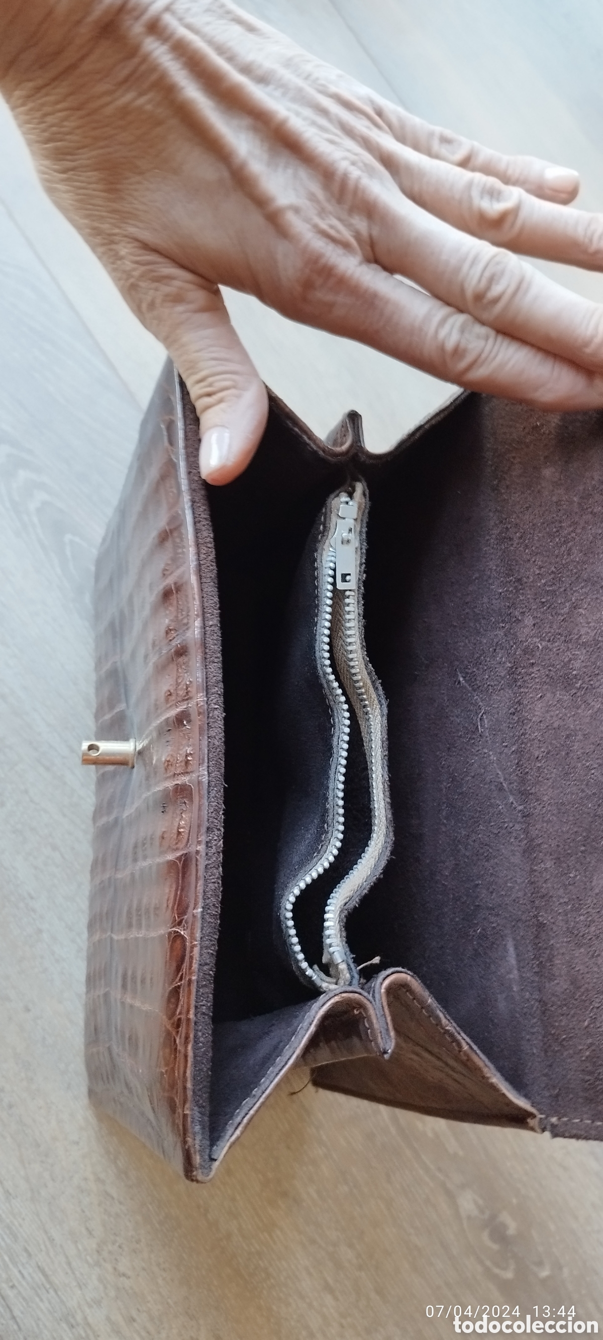 Vintage: Bolso de piel de mano - Foto 4