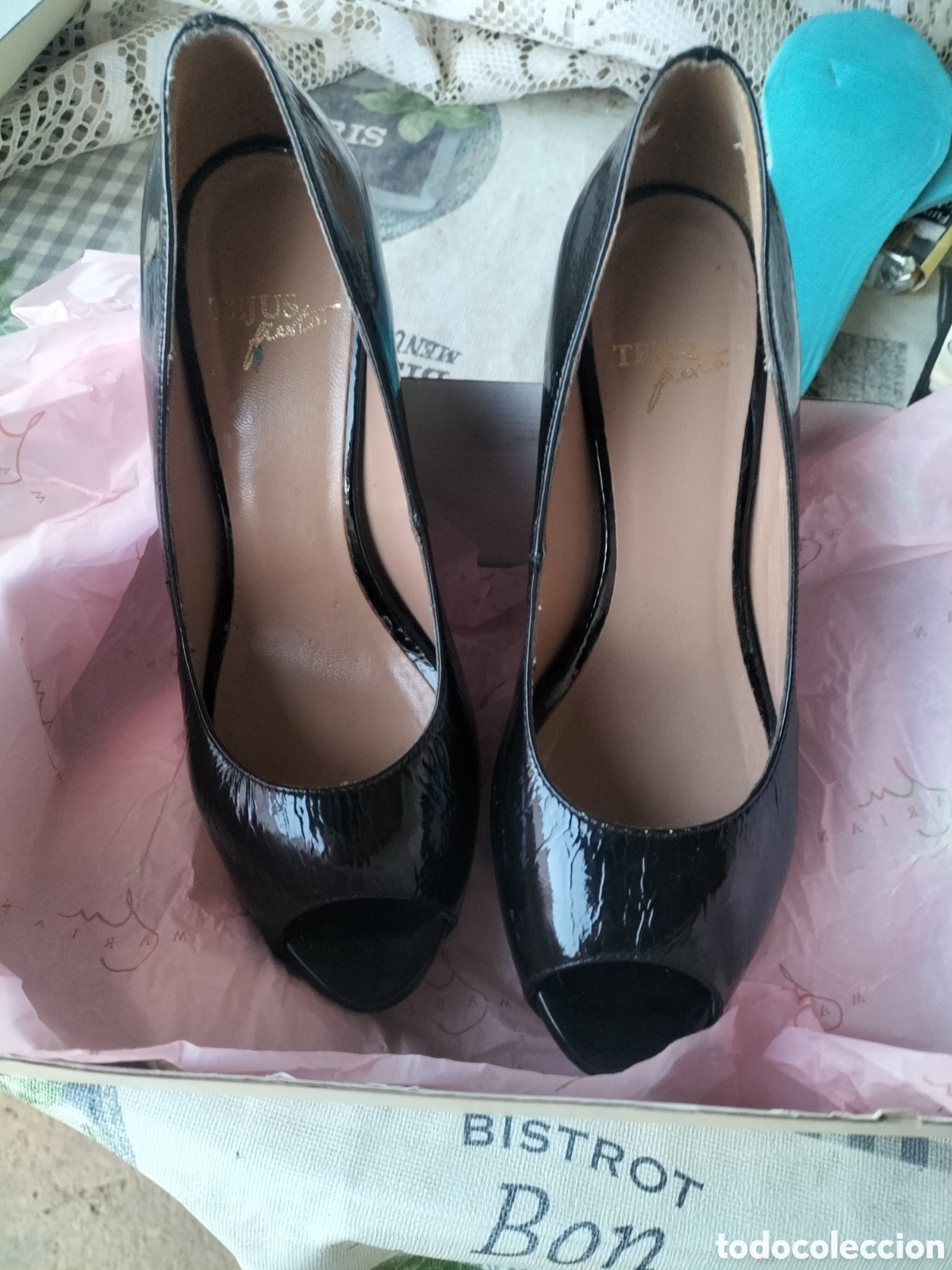 Vintage: Zapatos de charol mujer. - Foto 1
