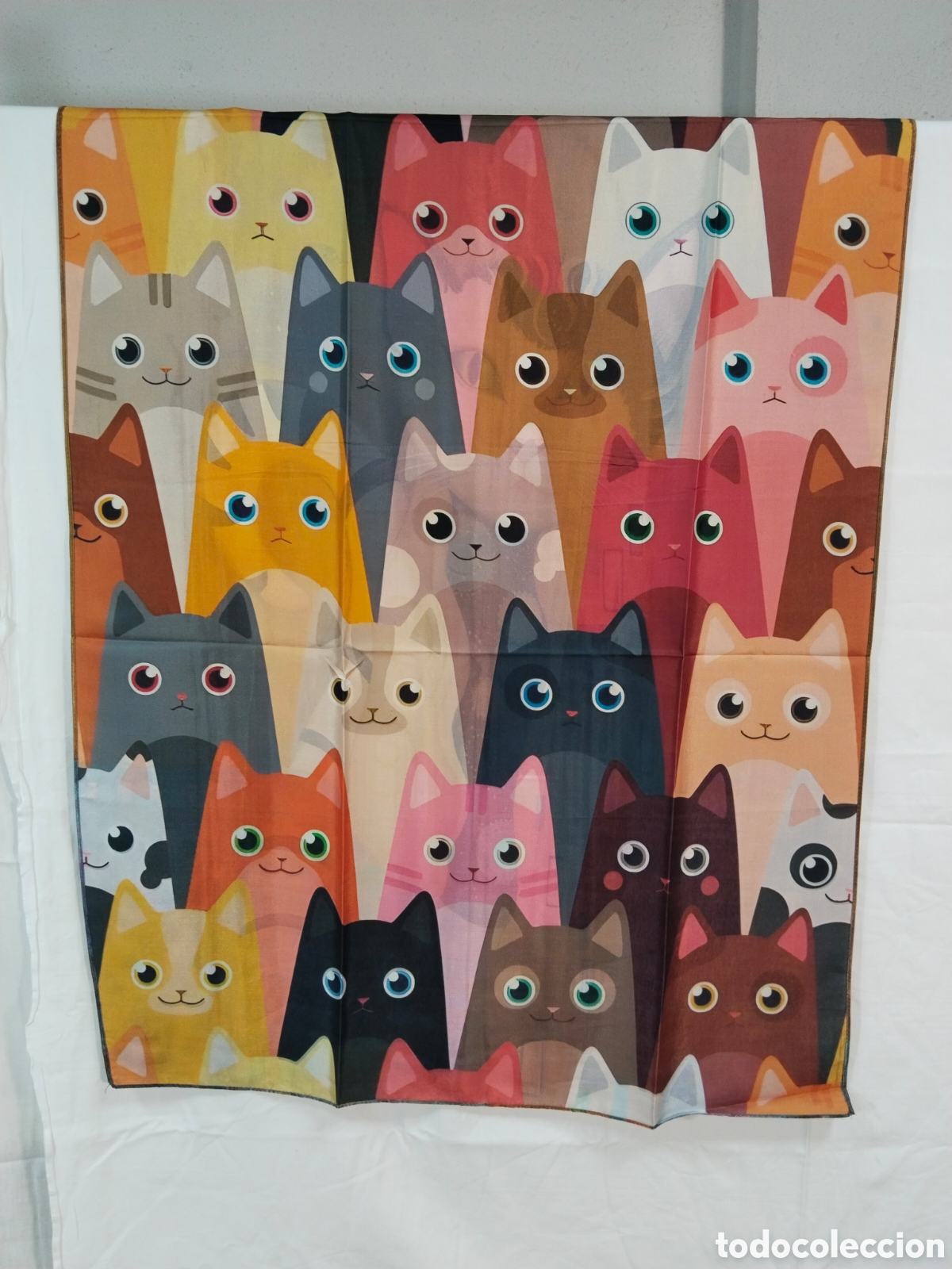 Vintage: Chal de seda - La gata de Klimt - Foto 5