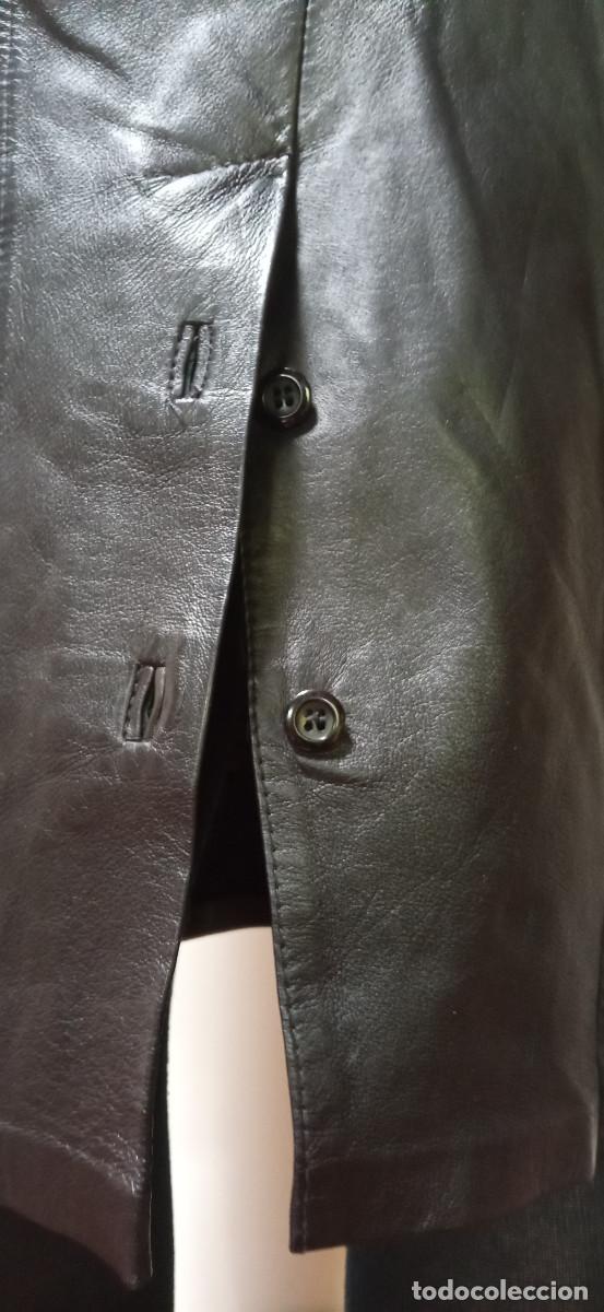Vintage: Falda Cuero Negra. Talla 38 - Foto 5