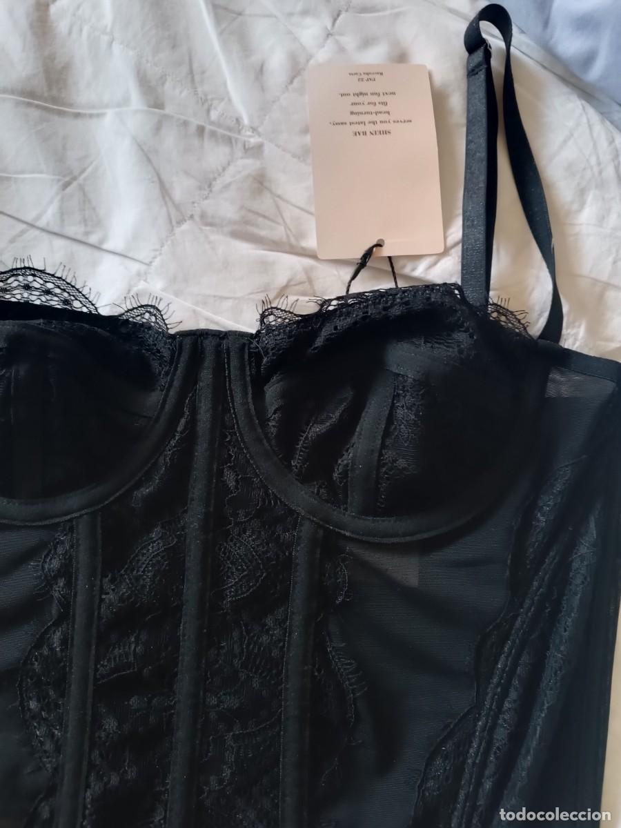 Vintage: Corset negro con lazo en el centro - Foto 2