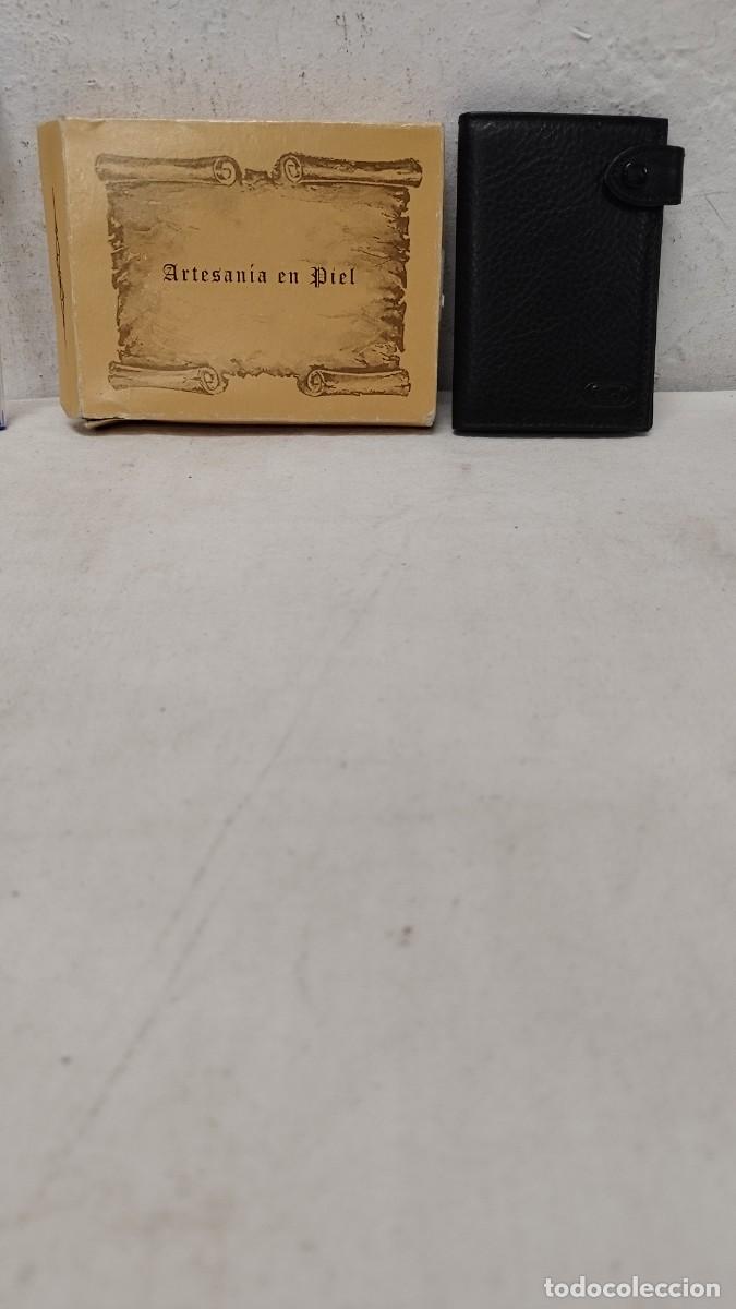 Vintage: Cartera,billetera de piel,nueva en su caja - Foto 1