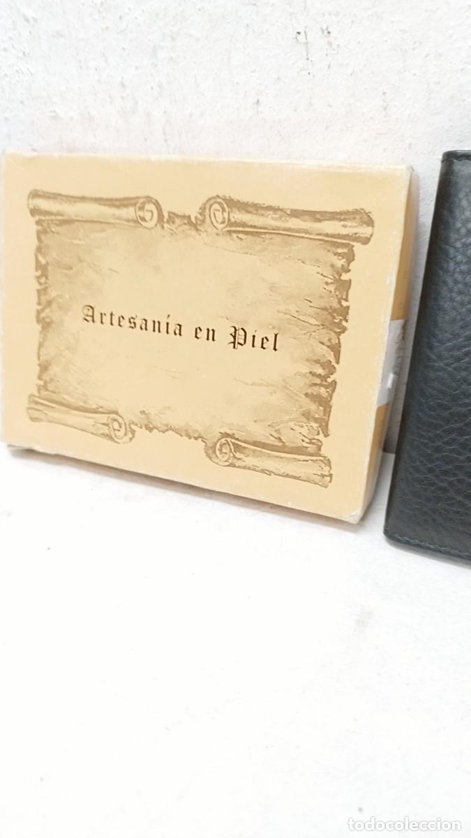 Vintage: Cartera,billetera de piel,nueva en su caja - Foto 2