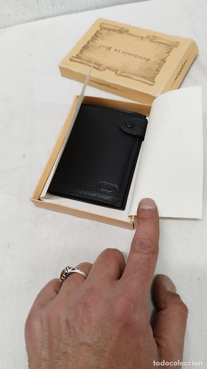 Vintage: Cartera,billetera de piel,nueva en su caja - Foto 11