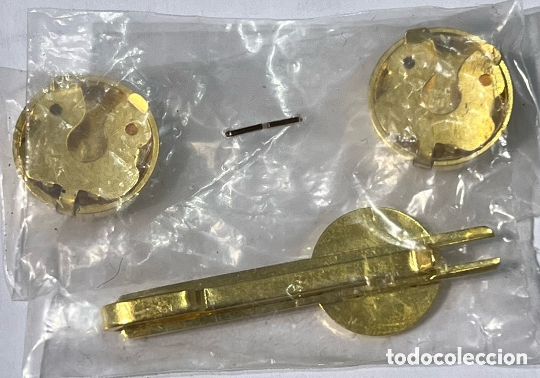 Vintage: Cubrebotones y pisacorbatas a juego. - Foto 2
