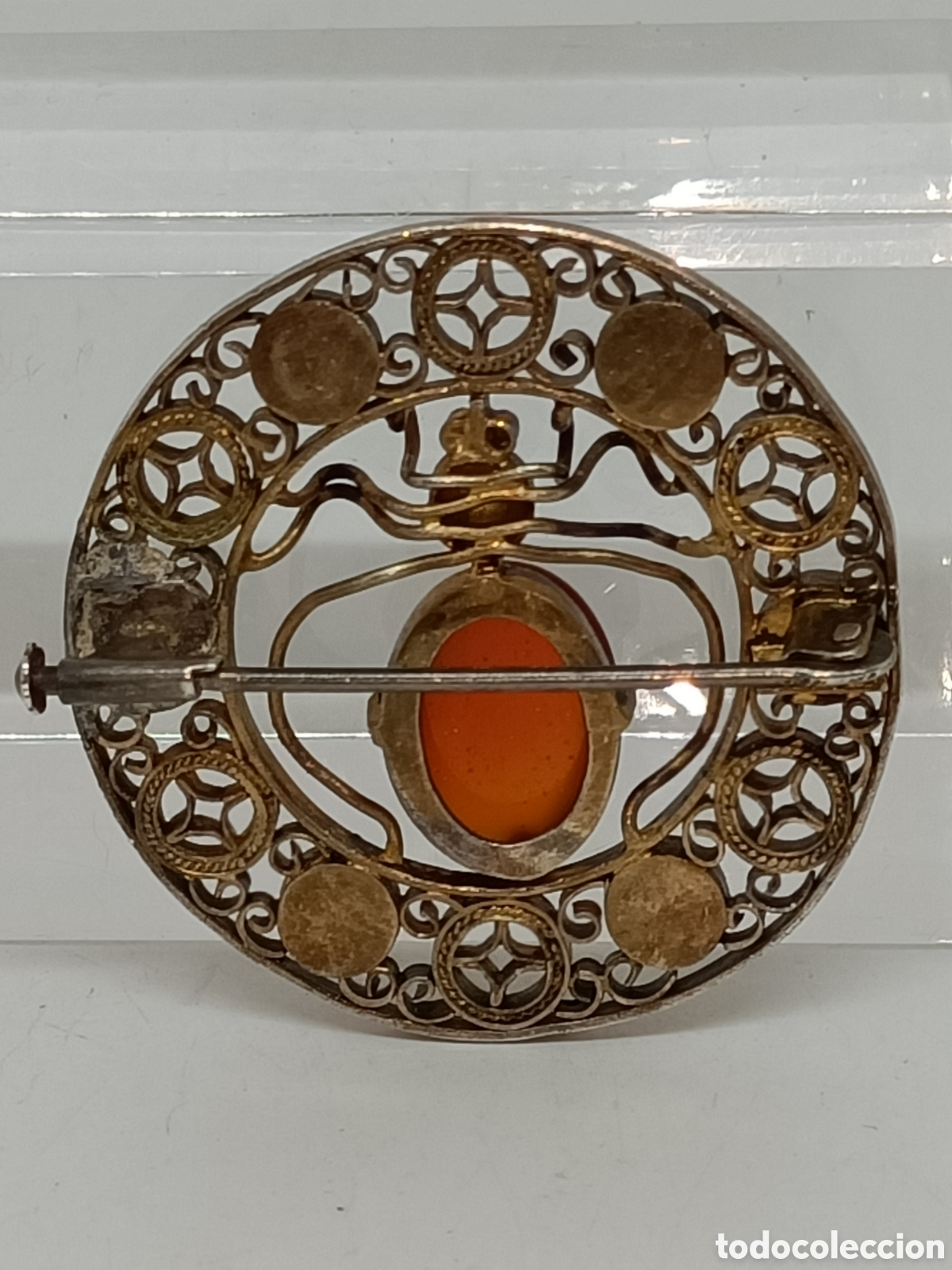Vintage: Broche de plata y piedras con forma de ara&ntilde;a. - Foto 4
