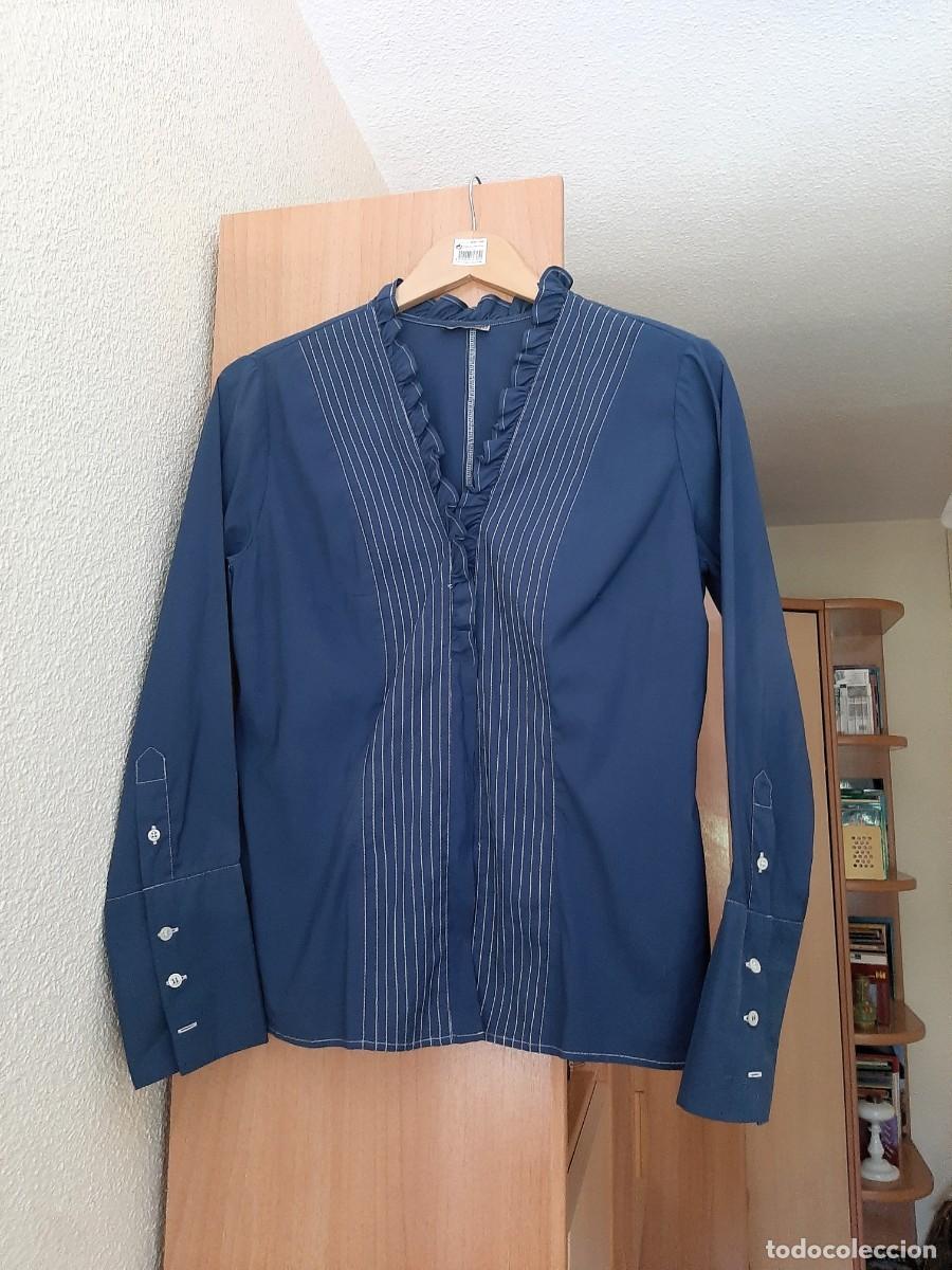 Vintage: CAMISA AZUL DE TINTORETO - Foto 1