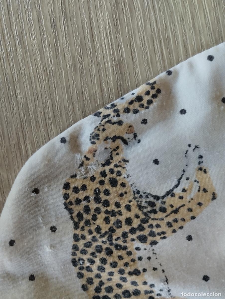 Vintage: bolsa de tela con cebras y guepardos - Foto 6