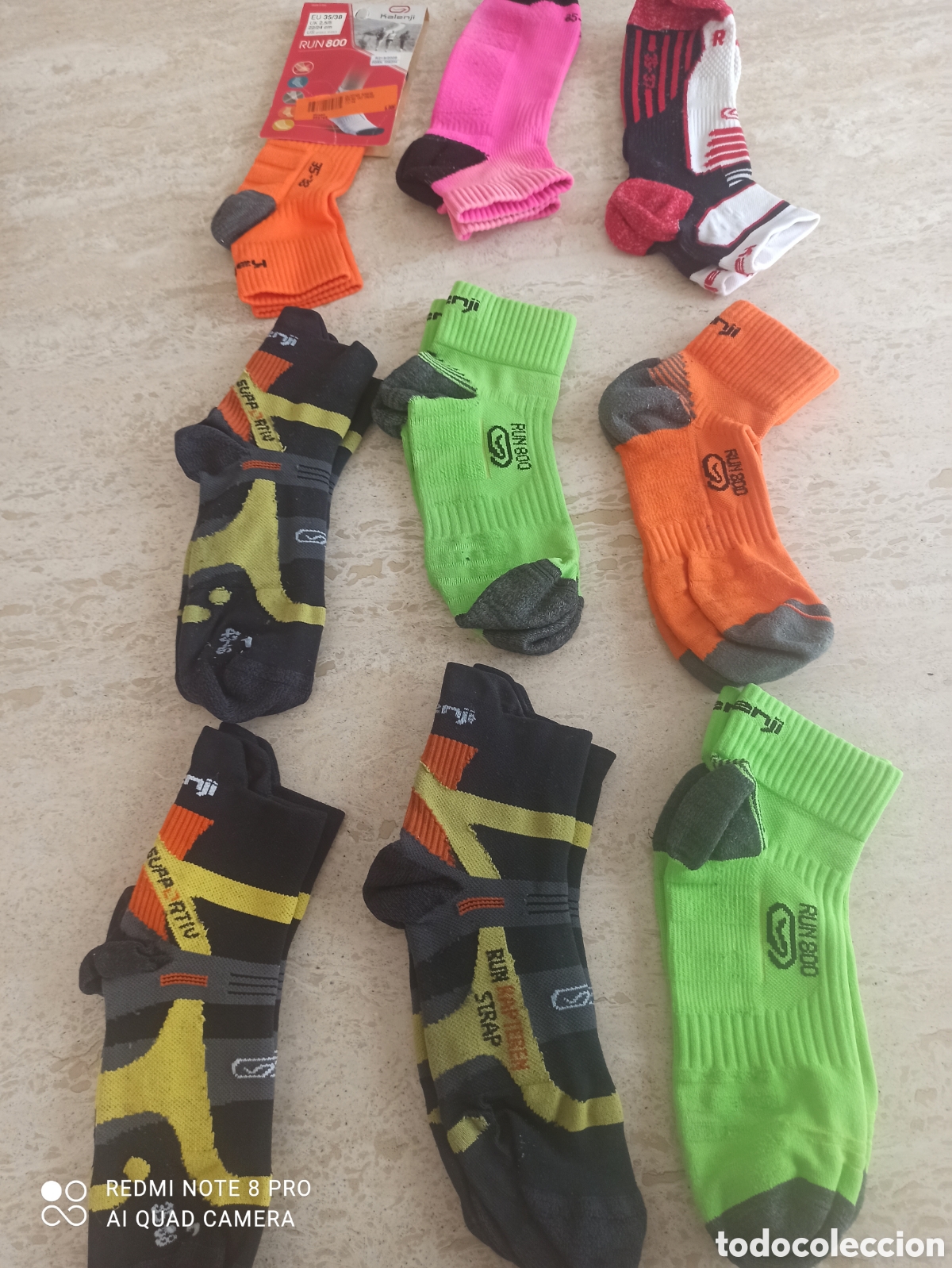 Vintage: 9 pates de calcetines de deporte - Foto 1