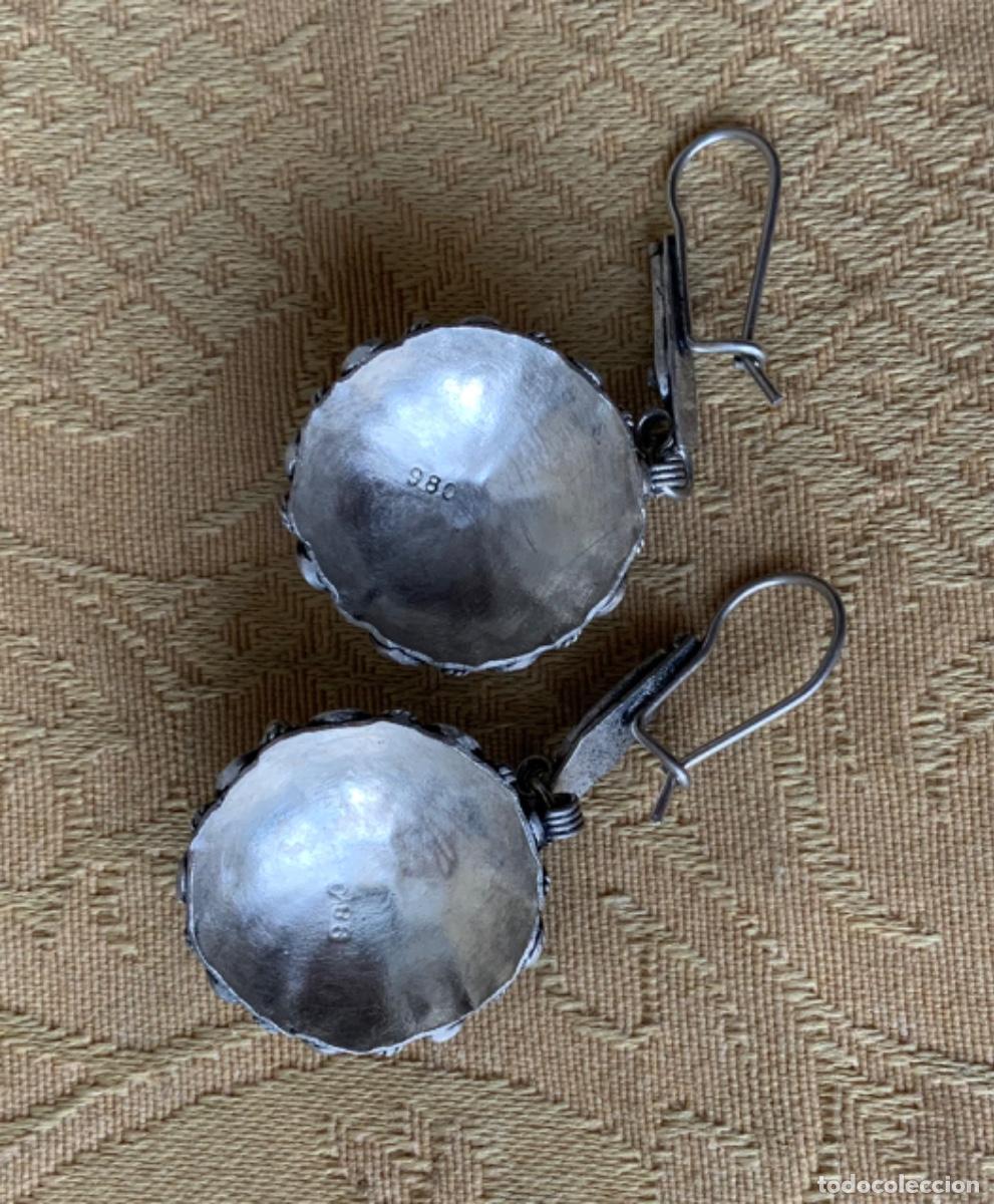 Vintage: ANTIGUOS PENDIENTES DE PLATA CHARROS - Foto 6