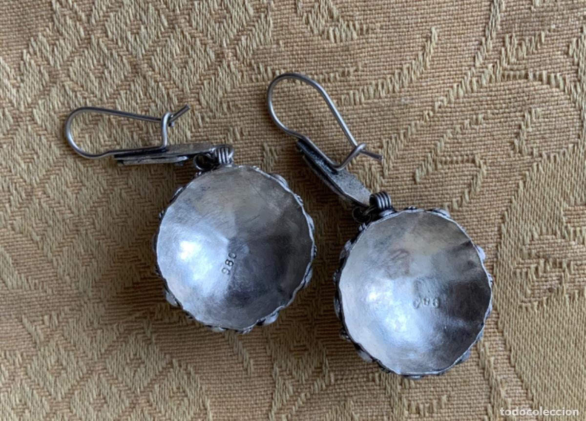 Vintage: ANTIGUOS PENDIENTES DE PLATA CHARROS - Foto 10