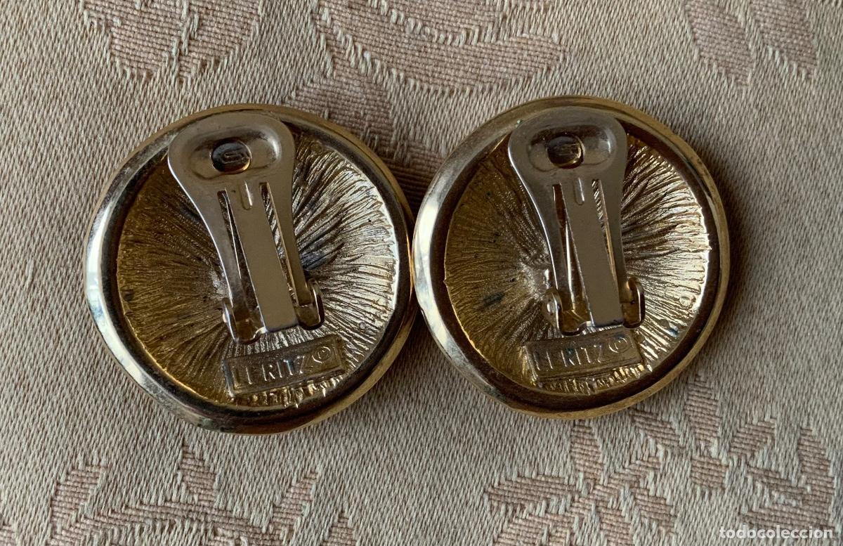 Vintage: PENDIENTES VINTAGE LERITZ ESMALTADOS - Foto 3