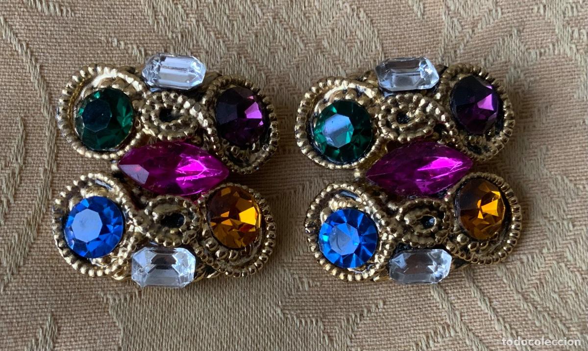 Vintage: PENDIENTES VINTAGE PEDRERIA - Foto 1