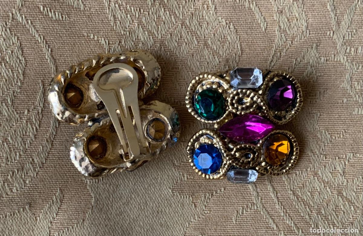 Vintage: PENDIENTES VINTAGE PEDRERIA - Foto 9