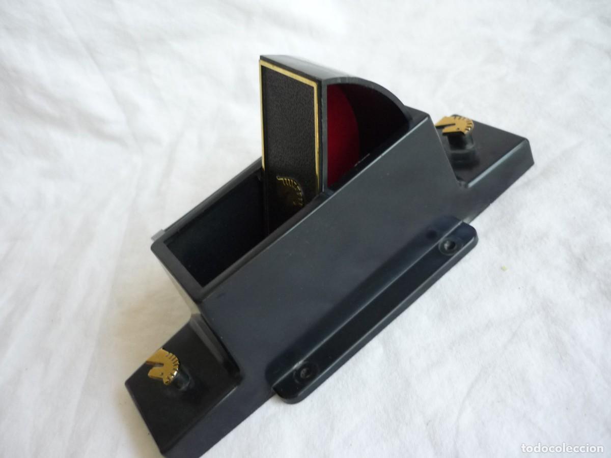 Vintage: Percha de corbatas en pl&aacute;stico con caj&oacute;n para pinzas de corbata - Foto 5