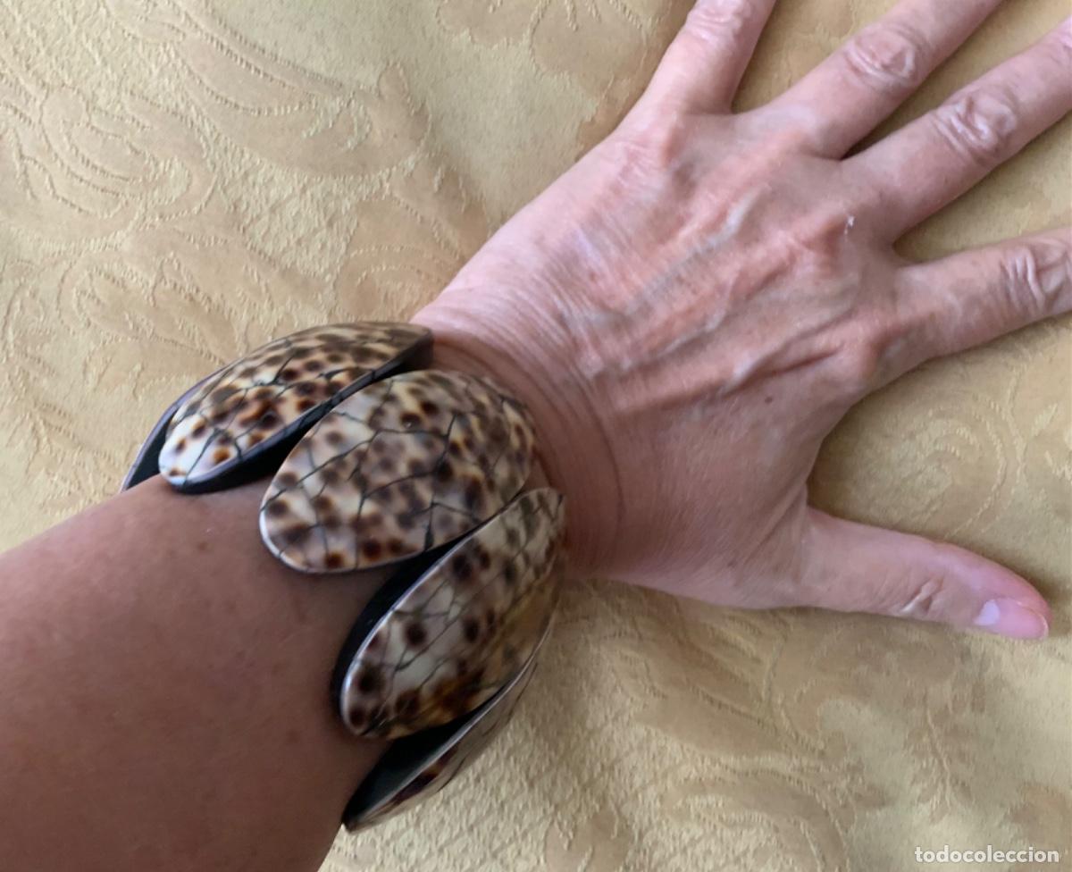 Vintage: PULSERA BRAZALETE DE CONCHAS - Foto 3