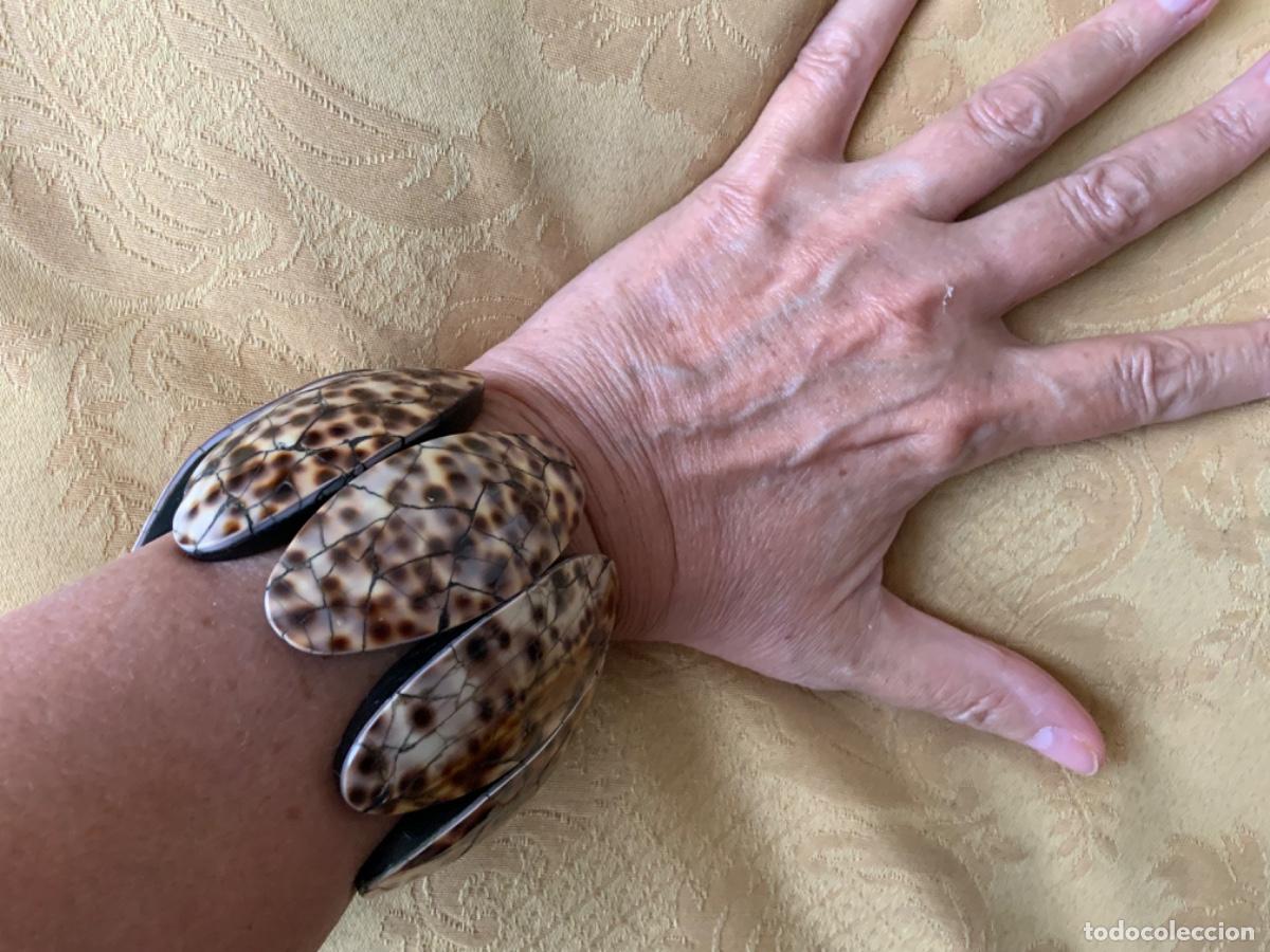Vintage: PULSERA BRAZALETE DE CONCHAS - Foto 9