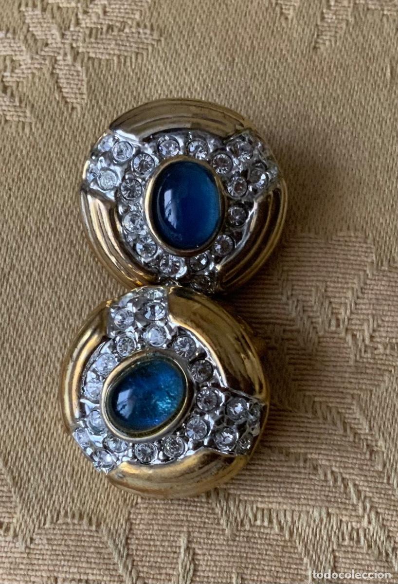 Vintage: PENDIENTES A&Ntilde;OS 80 PEDRERIA - Foto 1