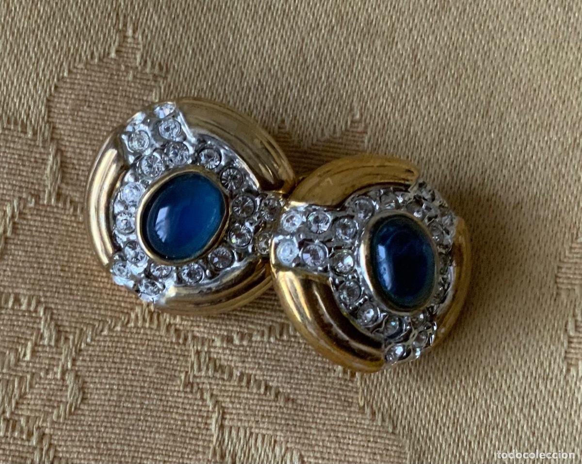Vintage: PENDIENTES A&Ntilde;OS 80 PEDRERIA - Foto 2