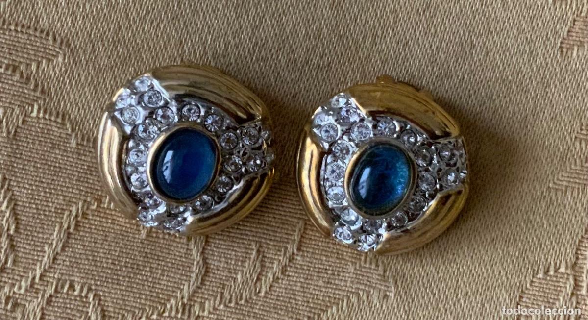 Vintage: PENDIENTES A&Ntilde;OS 80 PEDRERIA - Foto 4