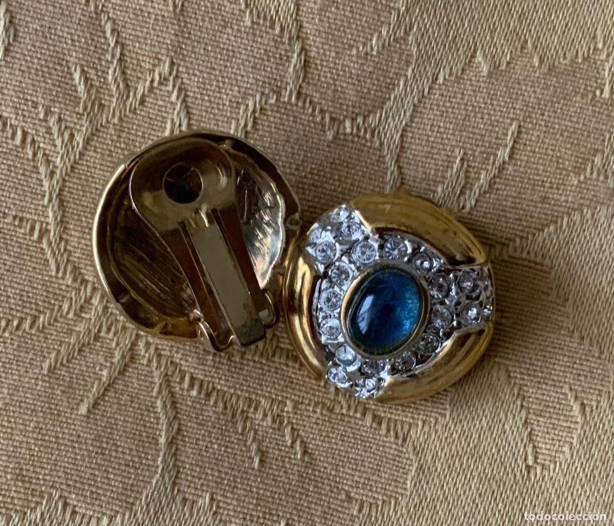 Vintage: PENDIENTES A&Ntilde;OS 80 PEDRERIA - Foto 5