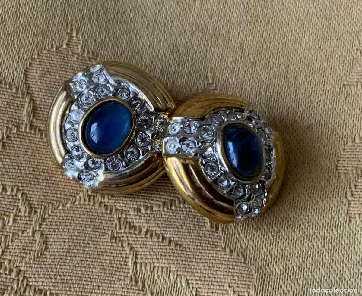 Vintage: PENDIENTES A&Ntilde;OS 80 PEDRERIA - Foto 9