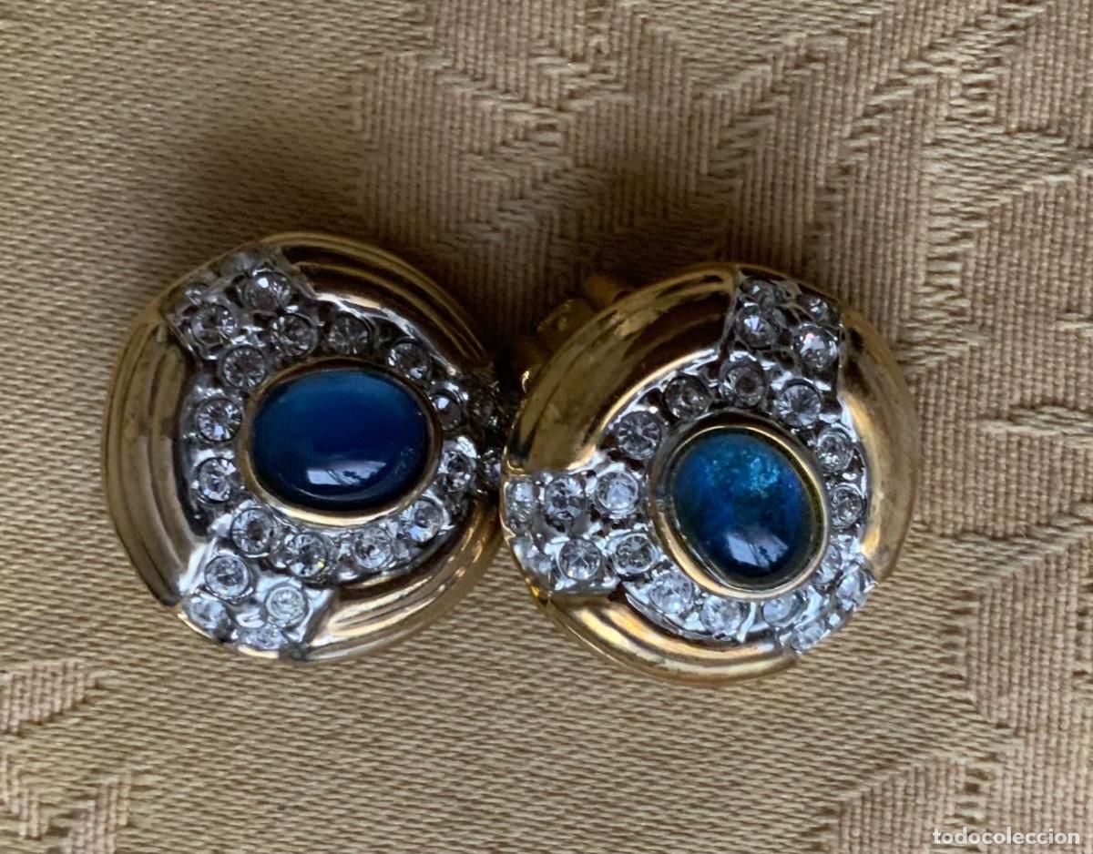 Vintage: PENDIENTES A&Ntilde;OS 80 PEDRERIA - Foto 11