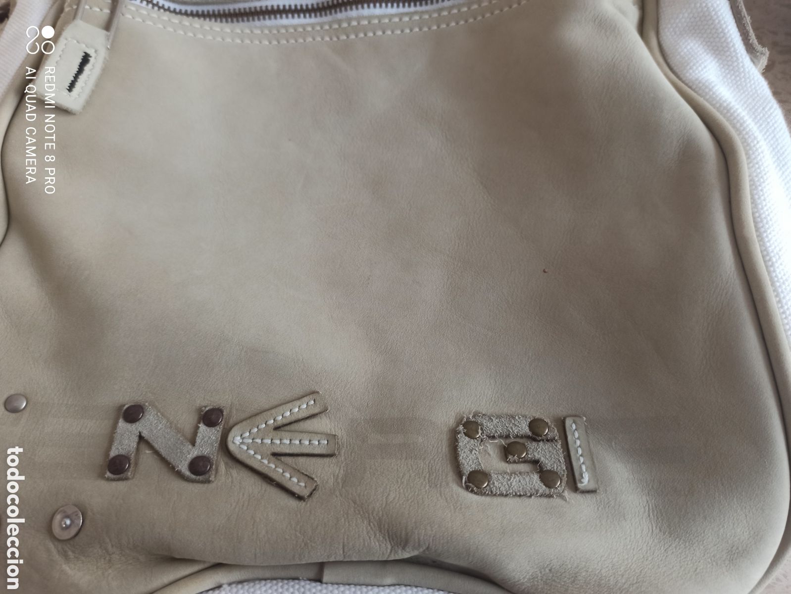 Vintage: Bolso Energie de piel y algod&oacute;n - Foto 7
