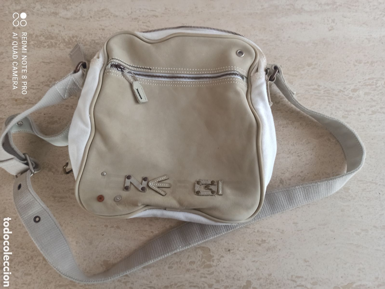 Vintage: Bolso Energie de piel y algod&oacute;n - Foto 10