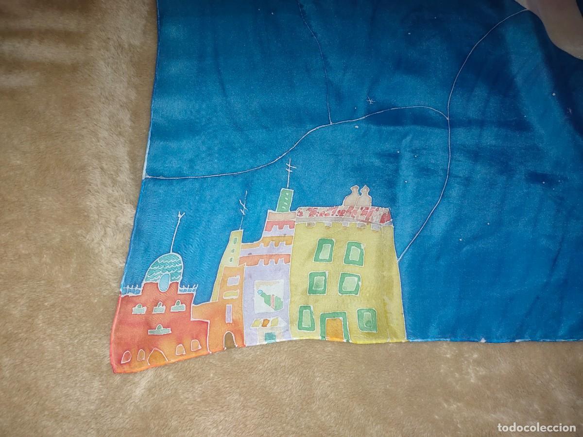 Vintage: Pa&ntilde;uelo de seda Isabel Romero - Foto 5
