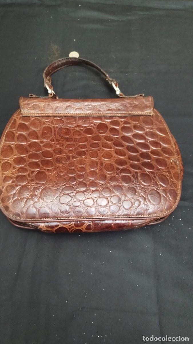 Vintage: Bolso piel de cocodrilo - Foto 2