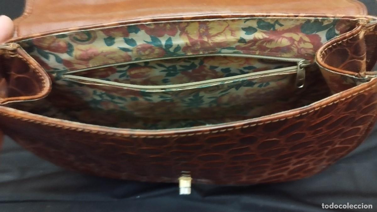 Vintage: Bolso piel de cocodrilo - Foto 3
