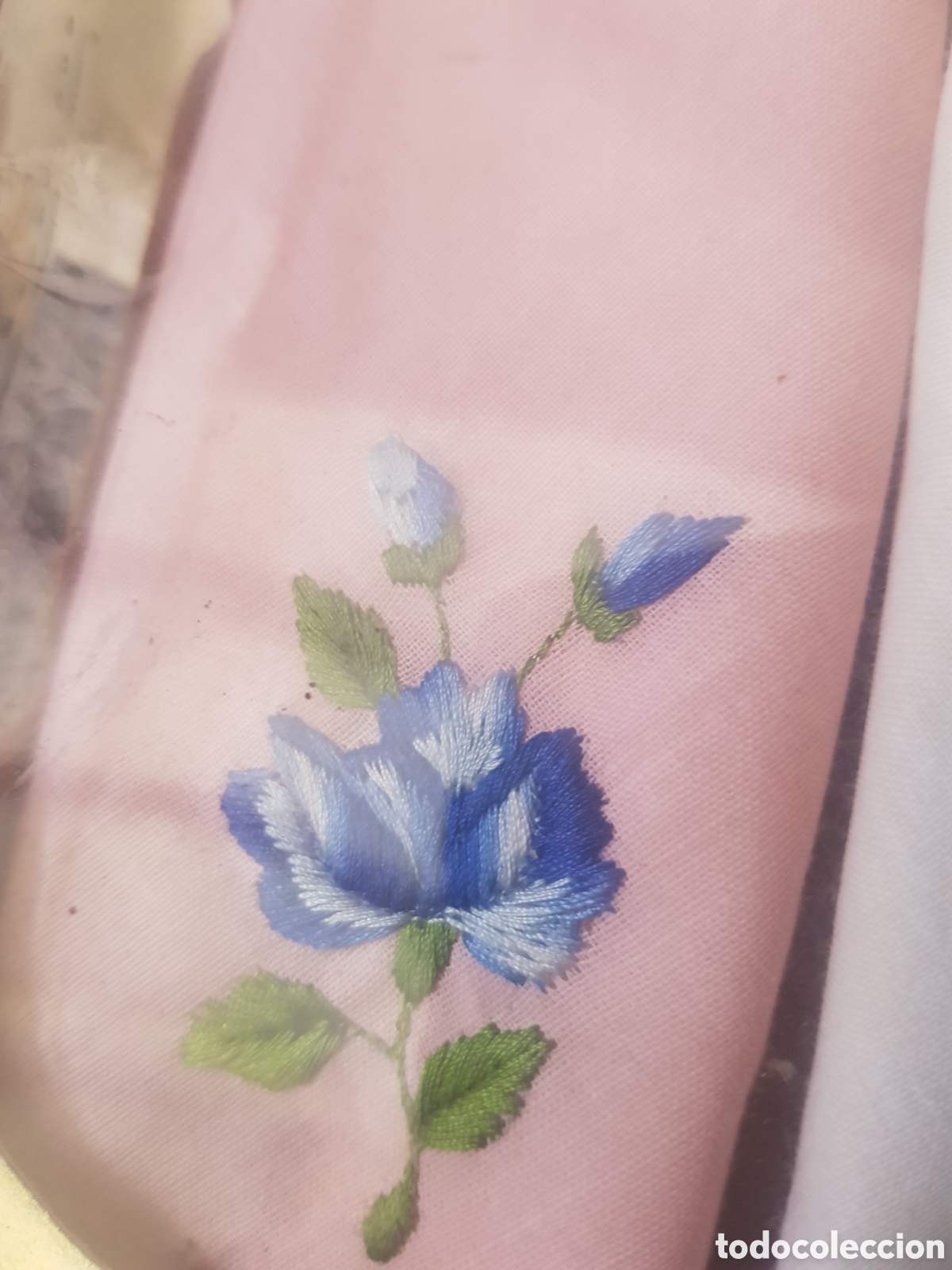 Vintage: Pa&ntilde;olerias roses algod&oacute;n 100 por 100 - Foto 4