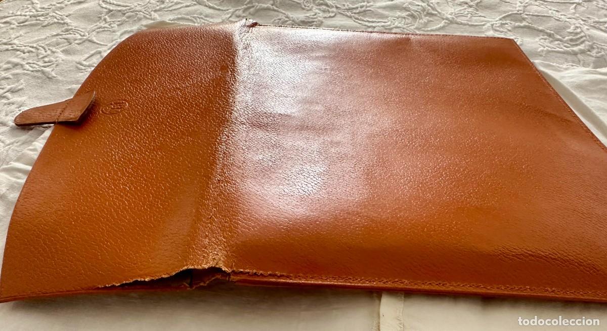 Vintage: Cartera portadocumentos en simil piel color marr&oacute;n - Foto 2