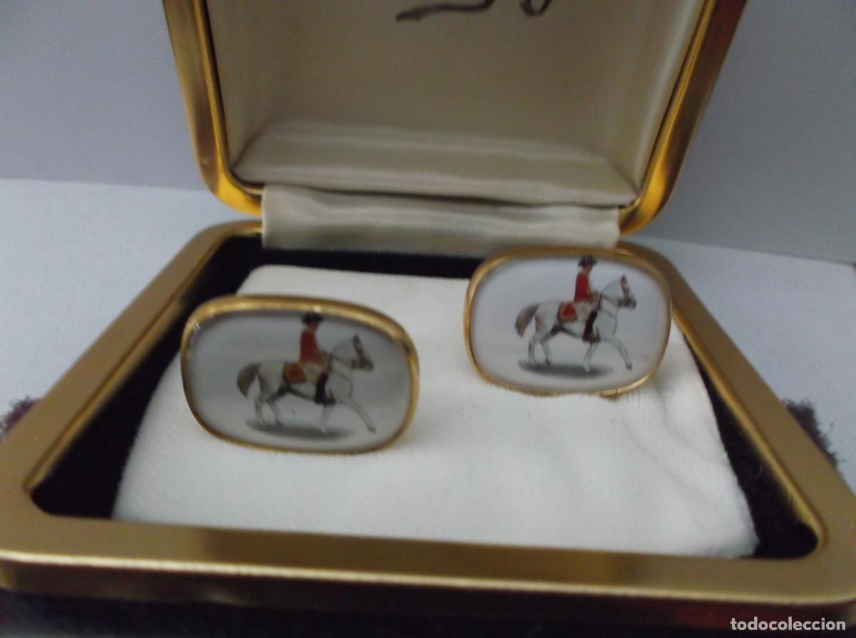 Vintage: GEMELOS PARA PU&Ntilde;OS DE CAMISA SIN BOTON. - Foto 1