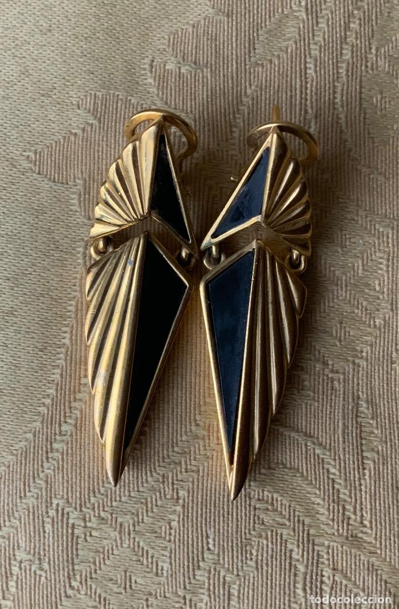 Vintage: PENDIENTES A&Ntilde;OS 70, CIERRE OMEGA, - Foto 3
