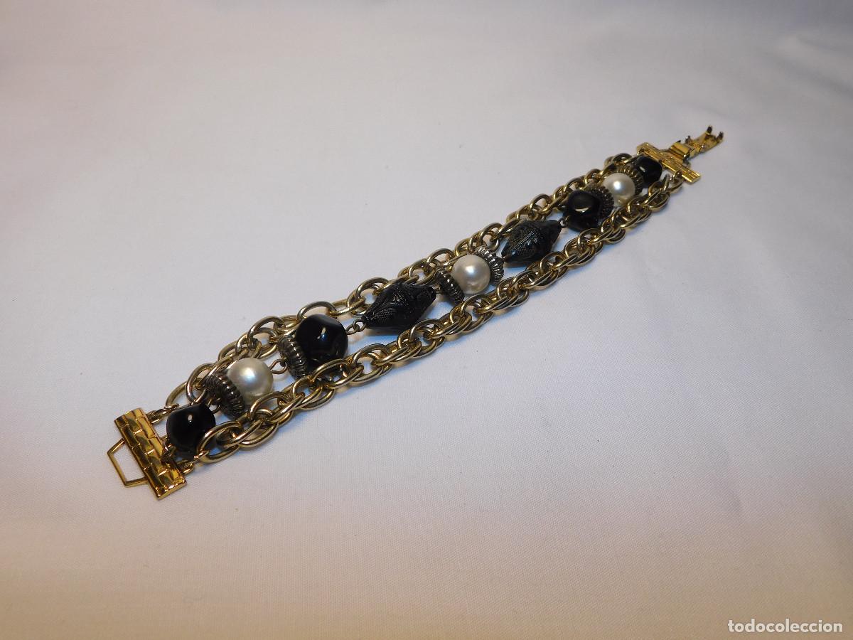 Vintage: Pulsera Vintage de cuentas talladas - Foto 2