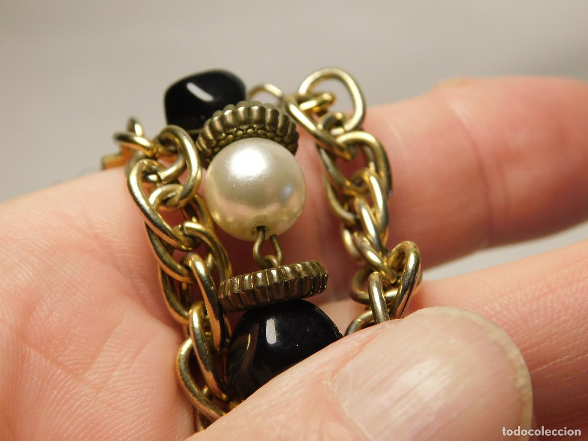 Vintage: Pulsera Vintage de cuentas talladas - Foto 7