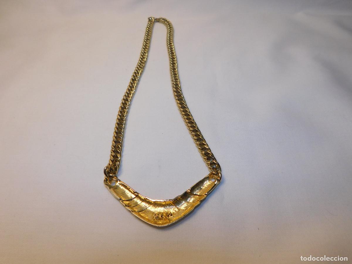 Vintage: Gargantilla Vintage dorada y strass - Foto 3
