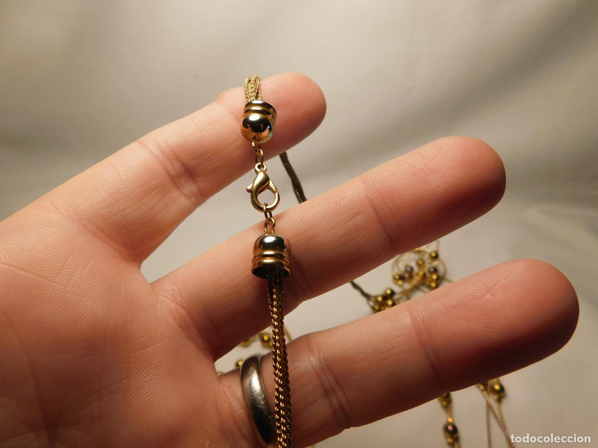 Vintage: Collar Vintage 5 Cadenas dorado - Foto 3