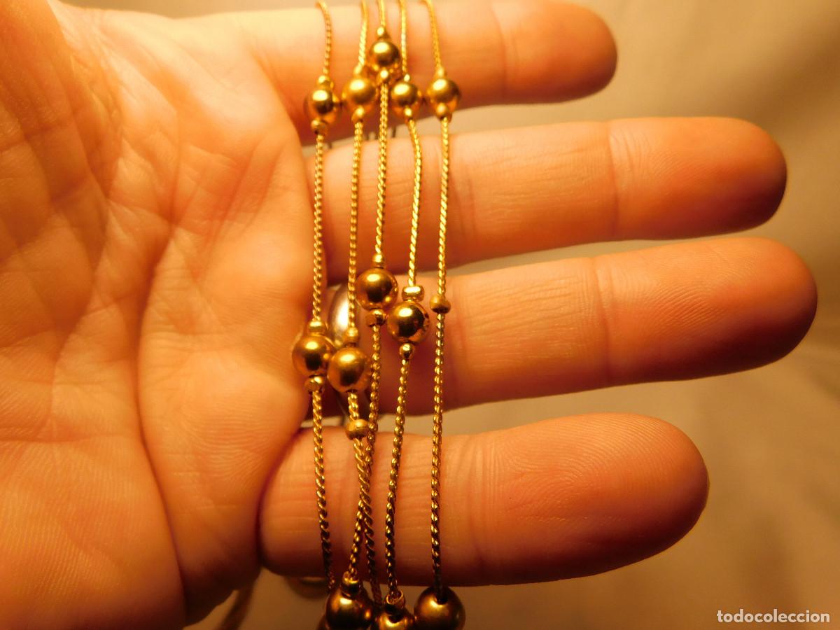 Vintage: Collar Vintage 5 Cadenas dorado - Foto 5