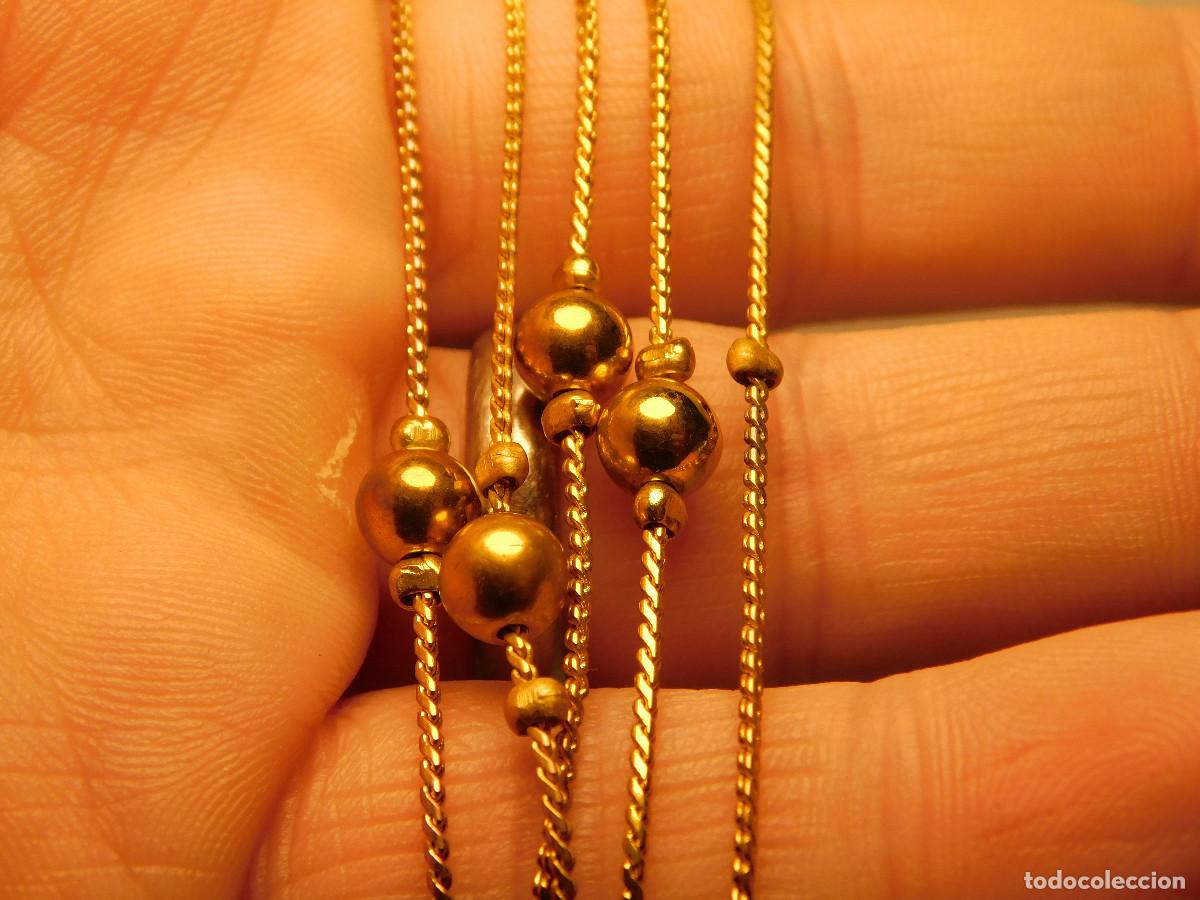 Vintage: Collar Vintage 5 Cadenas dorado - Foto 6