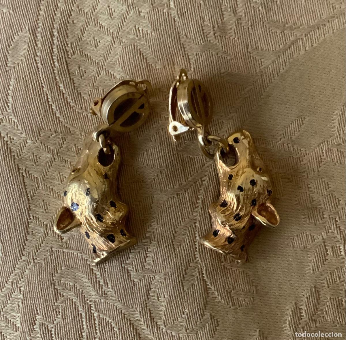 Vintage: PENDIENTES VINTAGE PANTERAS CP - Foto 4