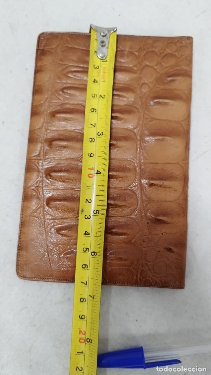 Vintage: Antiguo Gran monedero de piel a identificar - Foto 7
